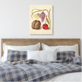 Butterfly Walnut Flower Cherry Waterverf Art Canvas Afdruk (Insitu (Slaapkamer))