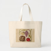 Butterfly Walnut Flower Cherry Waterverf Art Grote Tote Bag (Voorkant)