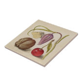 Butterfly Walnut Flower Cherry Waterverf Art Tegeltje (Zijkant)