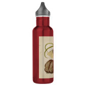 Butterfly Walnut Flower Cherry Waterverf Art Waterfles (Links)