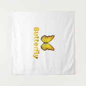Butterfly Wandkleed (Voorkant (horizontaal))