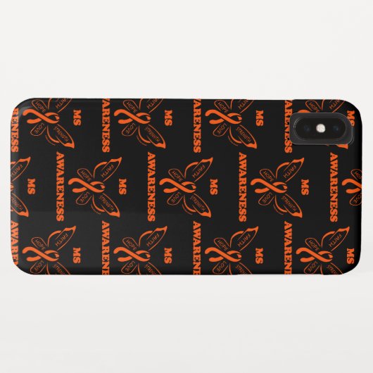 Butterfly/Warrior...MS Hoesje-Mate iPhone Case (Achterkant (horizontaal))