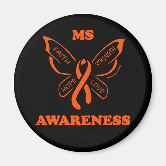 Butterfly/Warrior...MS Magnet (Voorkant)