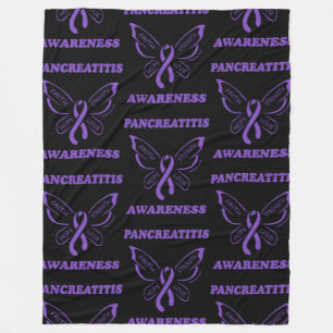 Butterfly/Warrior.. Pancreatitis Fleece Deken
