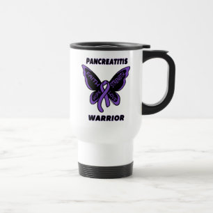 Butterfly/Warrior.. Pancreatitis Travel Mug Reisbeker