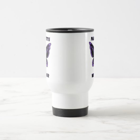 Butterfly/Warrior.. Pancreatitis Travel Mug Reisbeker (Center)