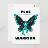 Butterfly/Warrior...PCOS Briefkaart (Voorkant / Achterkant)