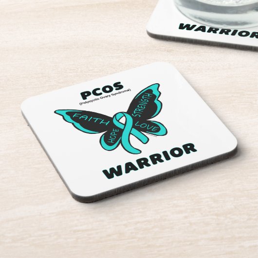 Butterfly/Warrior...PCOS Drankjes Onderzetter (Linkerzijde)