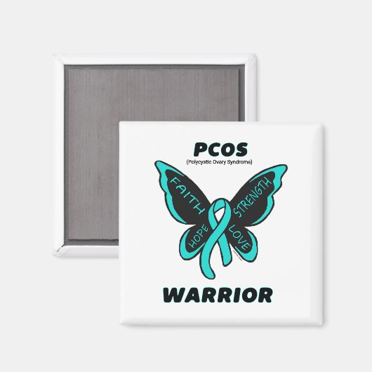 Butterfly/Warrior...PCOS Magneet (Voorkant / Achterkant)