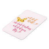 Butterfly - Wat als ik herfst? Inspirerend Magneet (Linkerzijde)