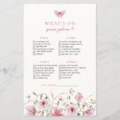 Butterfly Wat op uw telefoon Vrijgezellenfeest spe (Voorkant)