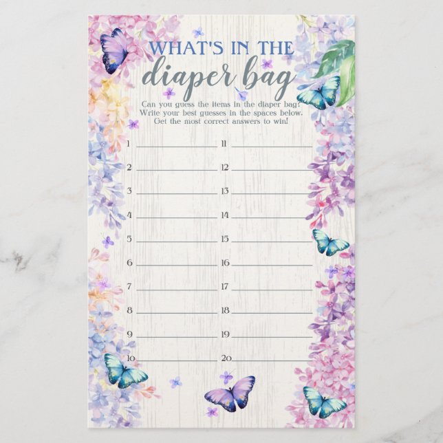 Butterfly Wat zit er in het luidere schoenenspel (Voorkant)