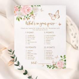 Butterfly Wat zit er in je paarse baby shower game