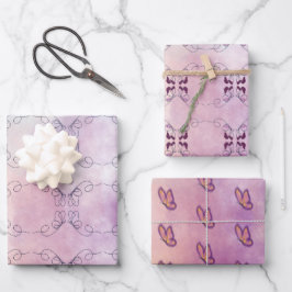 Butterfly watercolor inpakpapier vel