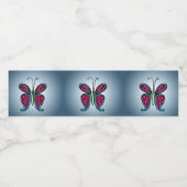 Butterfly Waterfles Etiket (Enkel label)