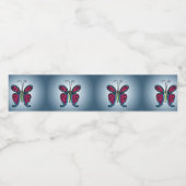 Butterfly  waterfles etiket (Enkel label)