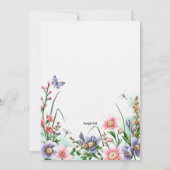 Butterfly Waterverf Afstuderen Kaart (Achterkant)