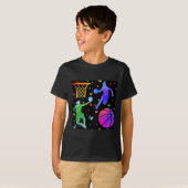 Butterfly Waterverf Basketbal T-shirt (Voorkant volledig)