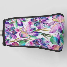 Butterfly Waterverf Blauw en Wit Golf Head Cove Golfheadcover