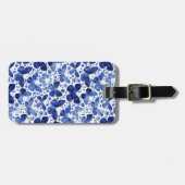 Butterfly Waterverf Blue, op maat gemaakt Bagagelabel (Voorkant horizontaal)