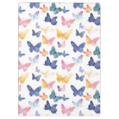Butterfly Waterverf Kleurrijke Patroon Aangepaste  Klembord (Achterkant)