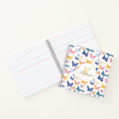 Butterfly Waterverf Kleurrijke Patroon Aangepaste  Notitieboek (Binnen)