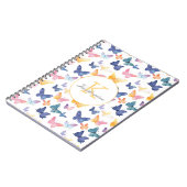 Butterfly Waterverf Kleurrijke Patroon Aangepaste  Notitieboek (Linkerzijde)