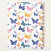 Butterfly Waterverf Kleurrijke Patroon Aangepaste  Planner (Achterkant)