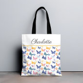 Butterfly Waterverf Kleurrijke Patroon Aangepaste  Tote Bag