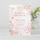 Butterfly Waterverf Wash Vrijgezellenfeest Kaart (Staand voorkant)