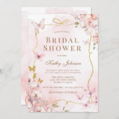 Butterfly Waterverf Wash Vrijgezellenfeest Kaart (Voorkant / Achterkant)