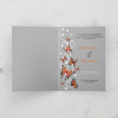 Butterfly Wedding Invitation Aankondiging (Binnen)
