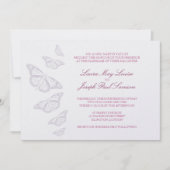 "" Butterfly Wedding Invitations Kaart (Voorkant)