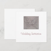 Butterfly Wedding Invite Kaart (Voorkant / Achterkant)