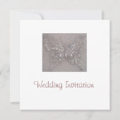 Butterfly Wedding Invite Kaart (Voorkant)