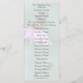 Butterfly Wedding Programma /grijs Programmakaart (Achterkant)