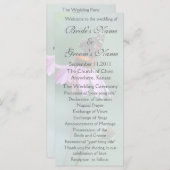 Butterfly Wedding Programma /grijs Programmakaart (Voorkant / Achterkant)