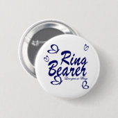 Butterfly Wedding / Ring Drager Ronde Button 5,7 Cm (Voorkant /achterkant)