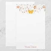 Butterfly Whimsy - Aangepaste artikelen Briefpapier (Voorkant / Achterkant)