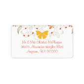 Butterfly Whimsy RSVP-Adresetiketten Etiket (Voorkant)