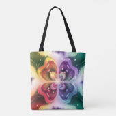 Butterfly Whirl Een symfonie van kleuren Tote Bag (Achterkant)