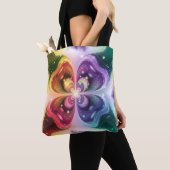Butterfly Whirl Een symfonie van kleuren Tote Bag (Dichtbij)