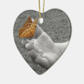 Butterfly Whisperer Keramisch Ornament (Links)