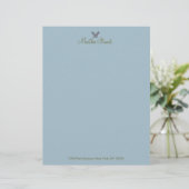 Butterfly Whispers 2 CHANGE COLOR ~ Letterhead Persoonlijk Briefhoofd (Staand voorkant)
