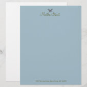 Butterfly Whispers 2 CHANGE COLOR ~ Letterhead Persoonlijk Briefhoofd (Voorkant / Achterkant)