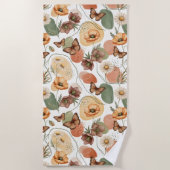 Butterfly Whispers in Earth Tones Strandlaken (Voorkant)