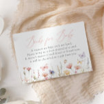 Butterfly Wildflower Baby shower Boeken voor Baby Informatiekaartje<br><div class="desc">Nodig vrienden en familie uit om een boek voor baby mee te nemen met deze eenvoudige en elegante vlinder thema bijsluiter.</div>