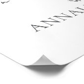 Butterfly Wildflower Baby shower Poster (Hoek)