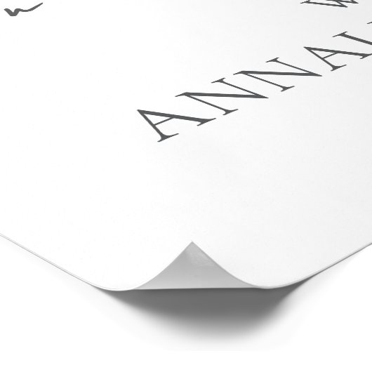 Butterfly Wildflower Baby shower Poster (Hoek)