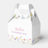 Butterfly Wildflower Favor Box Verjaardagsfeest Bedankdoosjes (Achterkant)